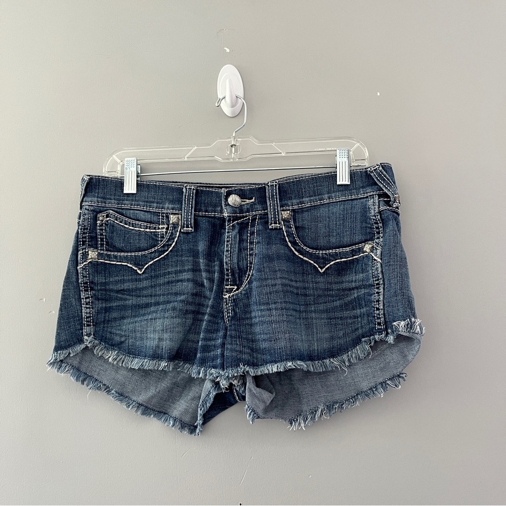 Ariat denim boyfriend cutoff jean shorts size 28